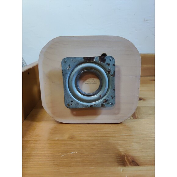 Vtg WOOD Kitch CACTUS Napkin Letter Toothpick HOLDER S&P Quail Saguaro USA - Picture 6 of 7